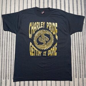 Vintage 90s Charley Pride “Gettin’ It Done” Single Stitch T-Shirt